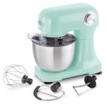 DASH Tilt-Head 3.5qt Stand Mixer 12 Speeds with Paddle, Dough Hook, and Whisk Attaachments- Aqua
