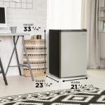 Danby DCR045B1BSLDB 4.5 cu. ft. Compact Fridge with True Freezer in Stainless Steel