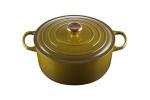 Le Creuset Enameled Cast Iron Signature Round Dutch Oven, 7.25 qt., Olive