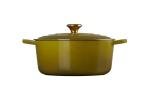 Le Creuset Enameled Cast Iron Signature Round Dutch Oven, 7.25 qt., Olive