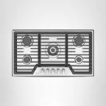 Empava 36 Inch Built-in Gas Cooktop with 5 Sealed SABAF Burners, Stainless Steel Surface, Ion Ignition, LPG/NG Convertible, Flame Failure Protection, Dishwasher Safe Grates