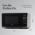 Farberware 1.1 Cu. Ft. Countertop Microwave Oven – 1000 Watts Power, Auto Cook Settings, Defrost, Easy Clean and Child Safety Lock - Black