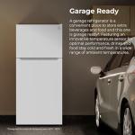 Kenmore 30" Top Mount Refrigerator with Freezer - Adjustable Shelving, Humidity-Controlled Crispers, LED Lighting, ENERGY STAR Certified, Garage Ready, 18.1 cu. ft. Capacity - White