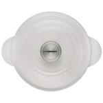 Le Creuset Enameled Cast Iron Rice Pot with Lid & Stoneware Insert, 2.25 qt., White