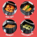 BLACK+DECKER Purifry 2QT Air Fryer, Crispy Deep Fried Taste without the Fat, Plus Bake, Dehydrate, and Keep Food Warm, Digital Touchscreen and Auto Shut-Off