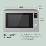 Panasonic HomeChef 4-in-1 Countertop Microwave Air Fryer Combo, Time-Saving 20 Presets + App-Linked Recipes, 1000W 1.2 cu ft Inverter Multi Oven & Convection Tech – NN-CV87QS Stainless Steel