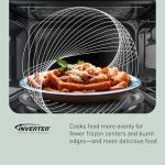 Panasonic HomeChef 4-in-1 Countertop Microwave Air Fryer Combo, Time-Saving 20 Presets + App-Linked Recipes, 1000W 1.2 cu ft Inverter Multi Oven & Convection Tech – NN-CV87QS Stainless Steel