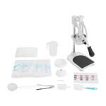 Hand Press Juicer Machine, Stainless Steel Lemon Squeezer Manual Press Heavy Duty Commercial Lemon Squeezer Manual with Double Press Head & Suction Cups for Oranges，Filter Bags | Measuring Cup