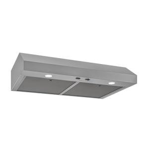 Broan-NuTone Luxury Modern 30-Inch 350 MAX Blower CFM 1.5 Sones Stainless Steel Range Hood