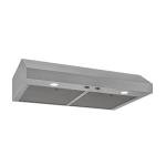 Broan-NuTone Luxury Modern 30-Inch 350 MAX Blower CFM 1.5 Sones Stainless Steel Range Hood