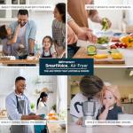 Emerson SmartVoice 5.3QT 6-in-1 Air Fryer, 1000+ Voice Control Commands, 100+ Recognized Food, No APP, No WIFI, No Setup, Nonstick Basket, Air Fry, Bake, Reheat, Dehydrate, 1500W