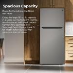 Kenmore 30" Top Mount Refrigerator with Freezer - Adjustable Shelving, Humidity-Controlled Crispers, LED Lighting, ENERGY STAR Certified, 18.1 cu. ft. Capacity - Fingerprint Resistant Metallic Steel