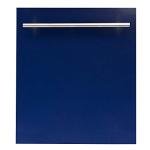 ZLINE 24 in. Top Control Dishwasher in Blue Gloss with Stainless Steel Tub and Modern Style Handle