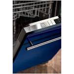 ZLINE 24 in. Top Control Dishwasher in Blue Gloss with Stainless Steel Tub and Modern Style Handle