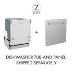 ZLINE 24 in. Top Control Dishwasher in Blue Gloss with Stainless Steel Tub and Modern Style Handle