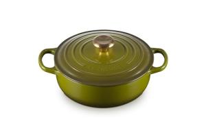 Le Creuset Enameled Cast Iron Signature Round Sauteuse, 3.5 qt., Olive