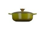 Le Creuset Enameled Cast Iron Signature Round Sauteuse, 3.5 qt., Olive