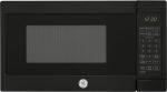 GE Countertop Microwave Oven, Compact 0.7 Cubic Ft., 700-watt Capacity, 6 Auto Cooking Settings, Child-Lock Technology, Kitchen Essentials for the Countertop, Dorm Room or Apartment, Black