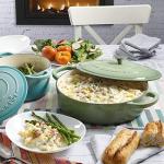 Crock Pot Artisan Enameled Cast Iron Braiser W/Lid, 5-Quart, Pistachio