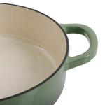 Crock Pot Artisan Enameled Cast Iron Braiser W/Lid, 5-Quart, Pistachio