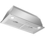 Zomagas Range Hood Insert 30 Inch Stainless Steel Built-in Kitchen Hood with 600CFM, Ductless/Ducted Range Hood, Push Button Control, 3-Speed Fan, 2 Pcs Aluminum Filters