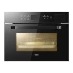 ROBAM Built-in Combi Wall Oven, 12-in-1, Air Fry Grill Bake & Steam, Wide Temperature Precision, Spacious Capacity to Fit 12 inch Pizza, 10lb Chicken, Three Heating Elements, Built-In Recipes CQ760