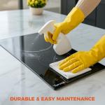 Electric Cooktop, TOPWISH 2 Burner Electric Cooktop Built-in, 110V Plug in Cook Top Stove Burners for Cooking, 12 Inch Stove Top with Touch Control, Timer, Child Lock, Over Heat Protection