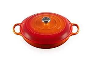 Le Creuset Enameled Cast Iron Signature Braiser, 5 qt, Flame