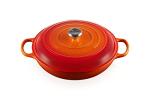 Le Creuset Enameled Cast Iron Signature Braiser, 5 qt, Flame