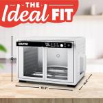 Gourmia French Door Digital Air Fryer Oven - XL 37QT Capacity, 12 Presets, FryForce 360° Tech, Dehydrate, Proof, Slow Cook, Fits 13” Pizza, 1700W, White