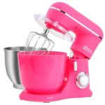 Kitchen in the box Stand Mixer, 4.5QT+5QT Two bowls Electric Food Mixer, 10 Speeds 3-IN-1 Kitchen Mixer for Daily Use with Egg Whisk,Dough Hook,Flat Beater (Neon Pink, 5QT)