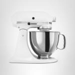 KitchenAid Artisan Series 5 Quart Tilt Head Stand Mixer with Pouring Shield KSM150PS, White