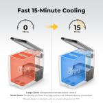 BougeRV 12V Portable Refrigerator Fridge Freezer Portable Car Fridge 53 Quart Electric Cooler12V/24V DC 110~240 V AC for RV Truck Jeep Pickup SUV Van Boat Camping Tailgating Road Trip Outdoor Travel