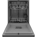 GE 24 in. Stainless Steel Front Control Tall Tub Dishwasher with Steam Cleaning, Dry Boost, and 59 dBA