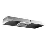 FIREGAS Range Hood 36 inch Under Cabinet, Ducted/Ductless Convertible Kitchen Hood, Stainless Steel Vent Hood with LED Light,2 Speed Exhaust Fan, Silver