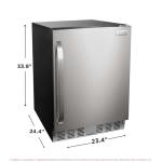 Frigidaire 5.0 CU FT./142L capacity built in under counter fridge. Frost free, Staineless Steel