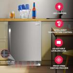 Frigidaire 5.0 CU FT./142L capacity built in under counter fridge. Frost free, Staineless Steel