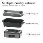 Nawayo 3-in-1 Air Fryer Oven, 6.32QT with See-Through Window, 4 Presets Touchscreen, Multi-Cooker for Air Frying, Roasting, Baking, Dehydrate, Reheat & Stewing, Turbo Crisp Technology, No Flip Needed