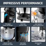 Kitchen Stand Mixer, 6.5Qt Household Stand Mixers, 660W 6+P Speed Tilt-Head Electric Dough Mixer, Food Mixers for Daily Use with Dough Hooks, Whisk, Beater