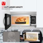 GASLAND 30 Inch Over the Stove Microwave, 1.7 Cu.ft. Over Range Microwave with 10 Power Levels, One Touch Cooking, 300 CFM,1000W, LED, Turntable, Sensor Cook, Above Stove Microwave, Stainless Steel