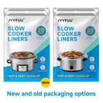 JVVFUU Slow Cooker Liners 3-8 Quart, Cooking Bags Large Size 13"x 21", Slow Cooker Bags Disposable Oval Large For Crock Pot (20)