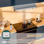 EKON 42 inches Under Cabinet Range Hood, 900 CFM Stainless Steel Kitchen Chimney Vent, 4 Speed Touch Screen Control With Remote 2Pcs 3W LED Knob Control