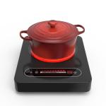 ANHANE 1800W Electric Cooktop, 11 Inch Portable Single Burner with Timer & Child Lock - 110-120V Compact Countertop Stove for Everyday Cooking in Kitchen, Dorm, RV or Office