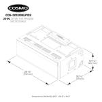COSMO COS-3012ORLP1SS 30 in. Slim Over the Range Microwave with Automatic Presets, Soft Touch Controls and 1.2 cu. ft. Capacity