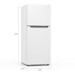 Frigidaire, Frost Free Top Mount 2 Door Apartment Size Refrigerator with Freezer, 10 CU FT