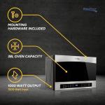 RecPro RV High Pointe 24" Stainless Steel Over the Range Microwave | 1.4 Cu. Ft. | 38L Capacity | 1000 Watts | 13.5" Turntable