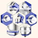 Kitchen in the box Stand Mixer,3.2Qt Mini Electric Food Mixer,6 Speeds Portable Lightweight Kitchen Mixer for Daily Use with Egg Whisk,Dough Hook,Flat Beater (Reflex Blue)
