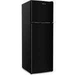 Simpli-Magic 10 Cu.Ft. Fridge with Freezer – Double Door Compact Refrigerator for Office, Dorm, Bedroom, Garage – Adjustable Thermostat, Large Capacity, Stainless Steel Finish