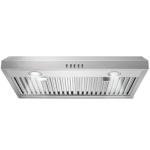 SNDOAS Range Hood 30 inch Under Cabinet,Stainless Steel Ducted/Ductless Range Hood 30 inch,3 Venting Ways Stove Hood,700 CFM Kitchen Vent Hood with 3 Speed Exhaust Fan,Push Button Control