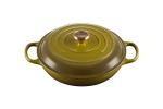 Le Creuset Enameled Cast Iron Signature Braiser, 3.5 qt., Olive